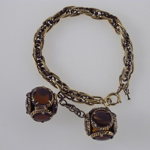 Trifari Lariat Style Vintage Charm Bracelet